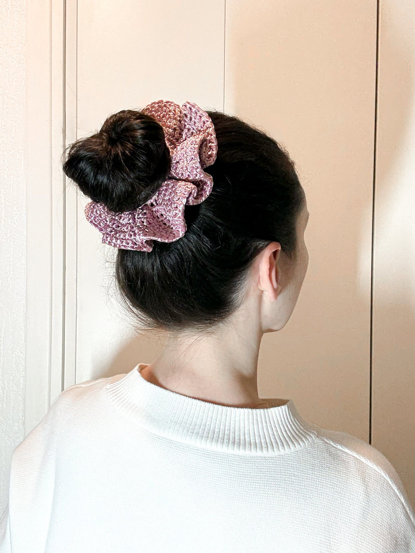 Chouchou Satin Bloom Rose Blush