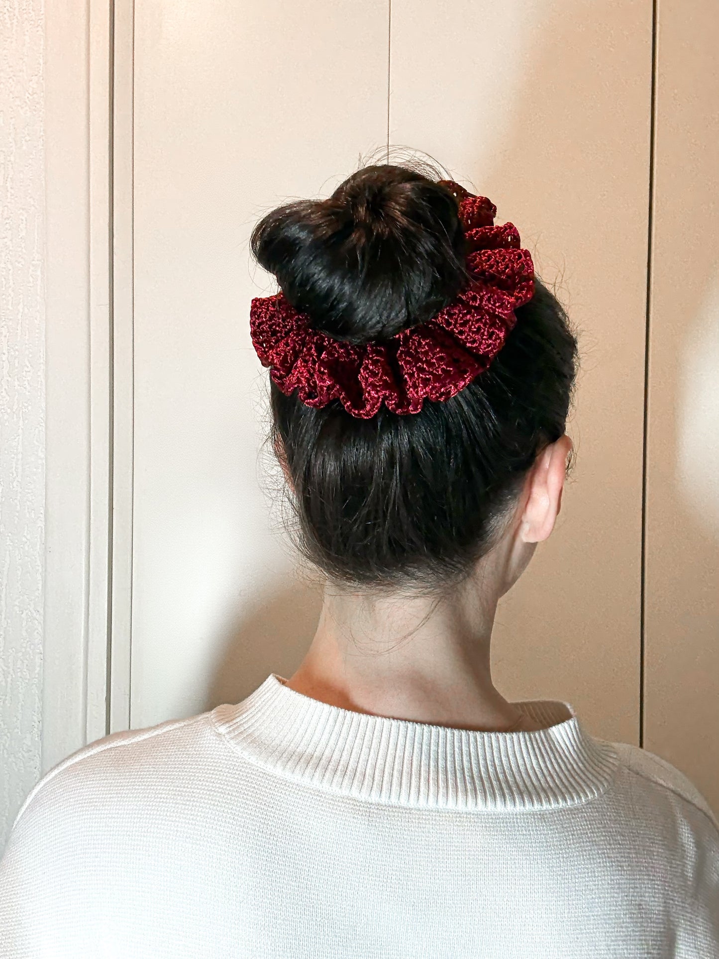 Chouchou Satin Bloom Rouge Baiser