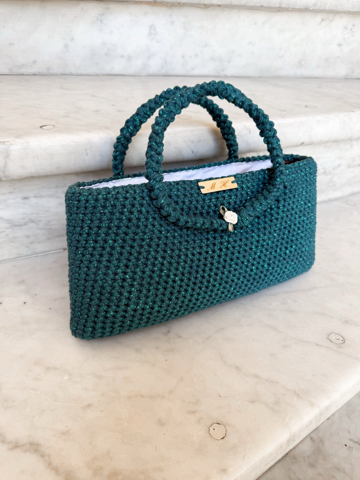 Sac à main Héra Vendôme - Bleu Saphir