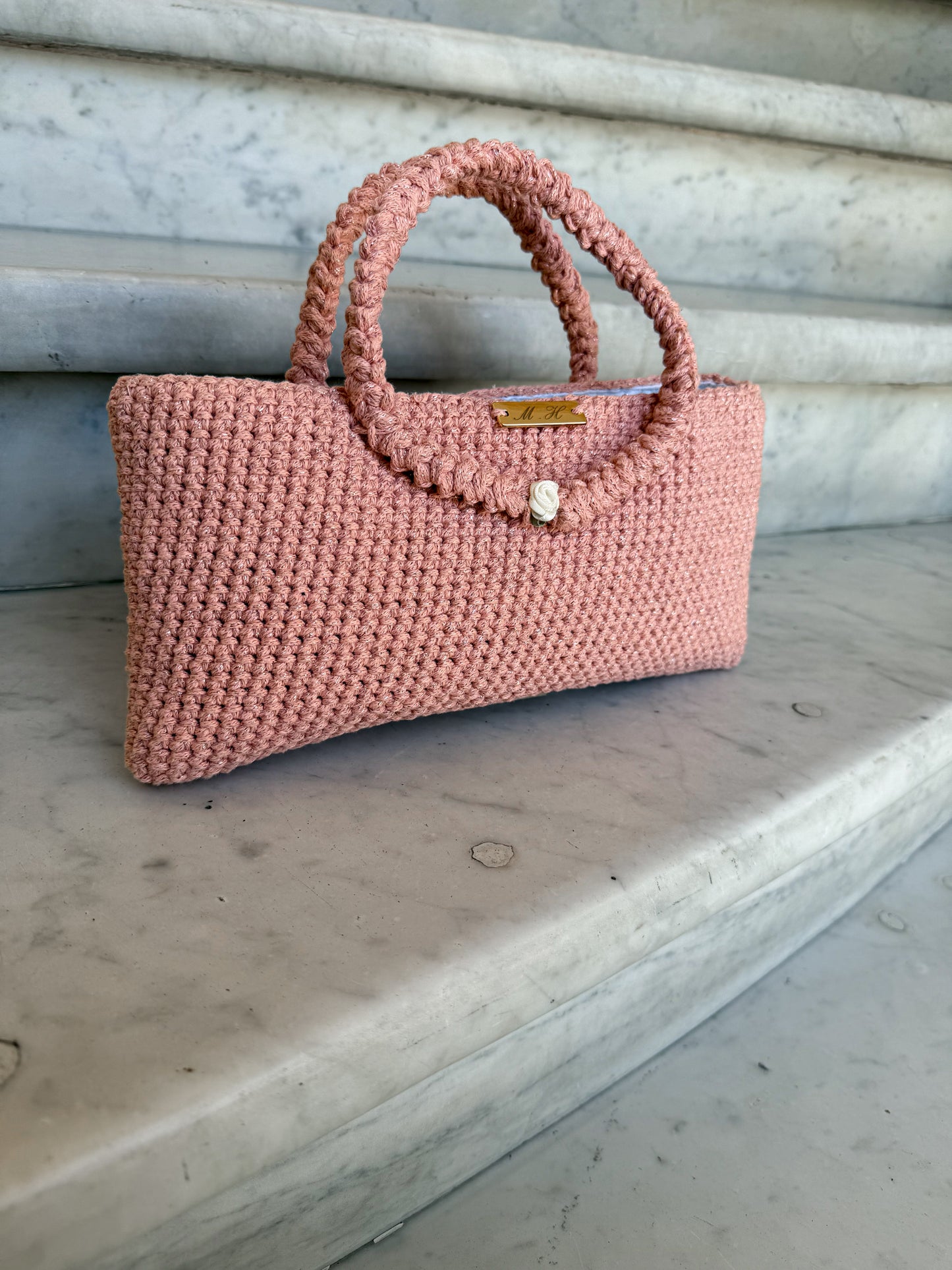 Sac à main Héra Vendôme - Rose Boudoir