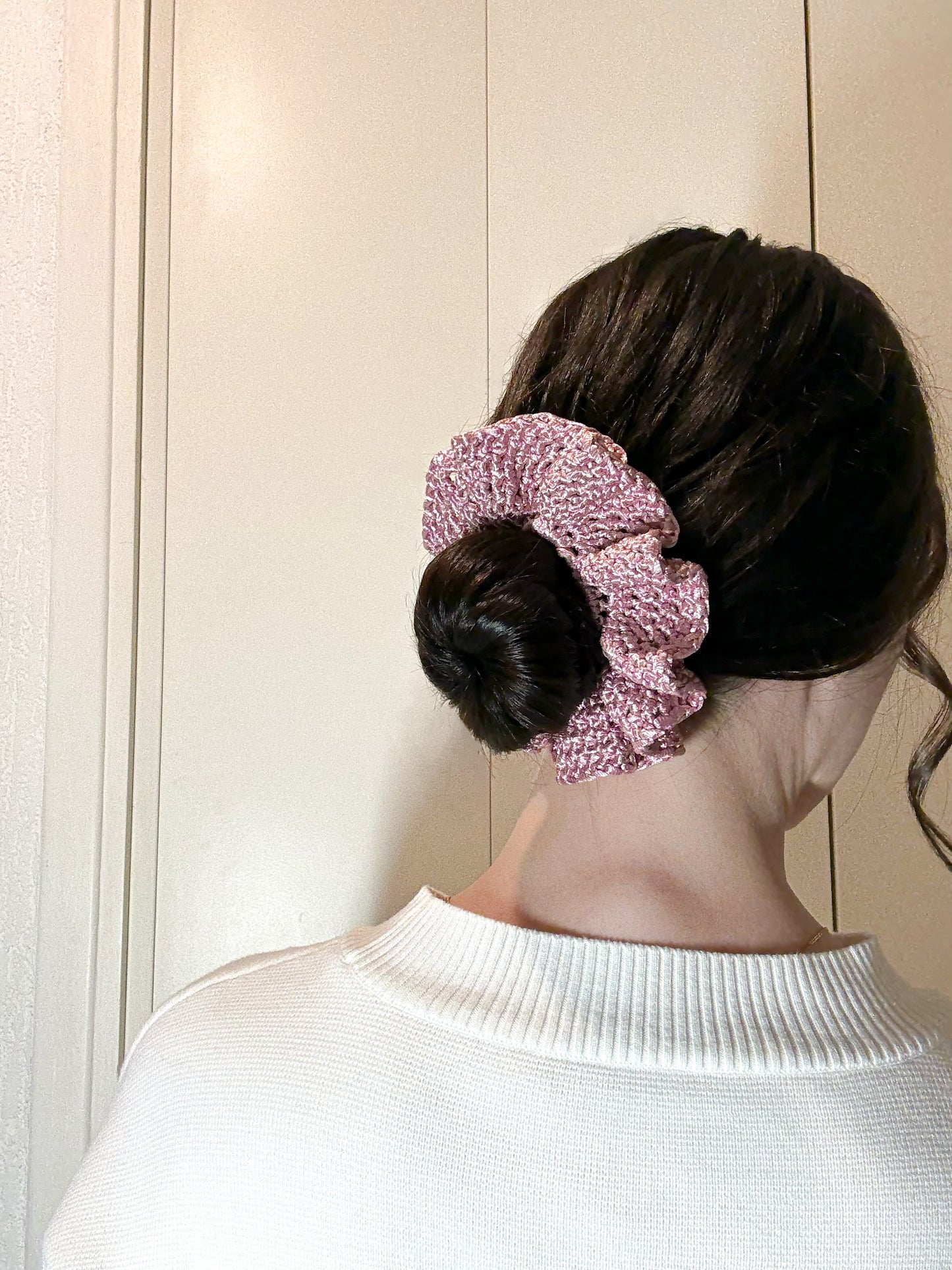 Chouchou Satin Bloom Rose Blush