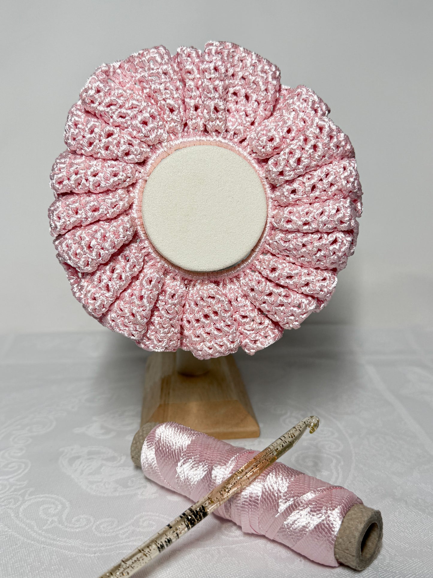 Chouchou Satin Bloom Rose Poudré