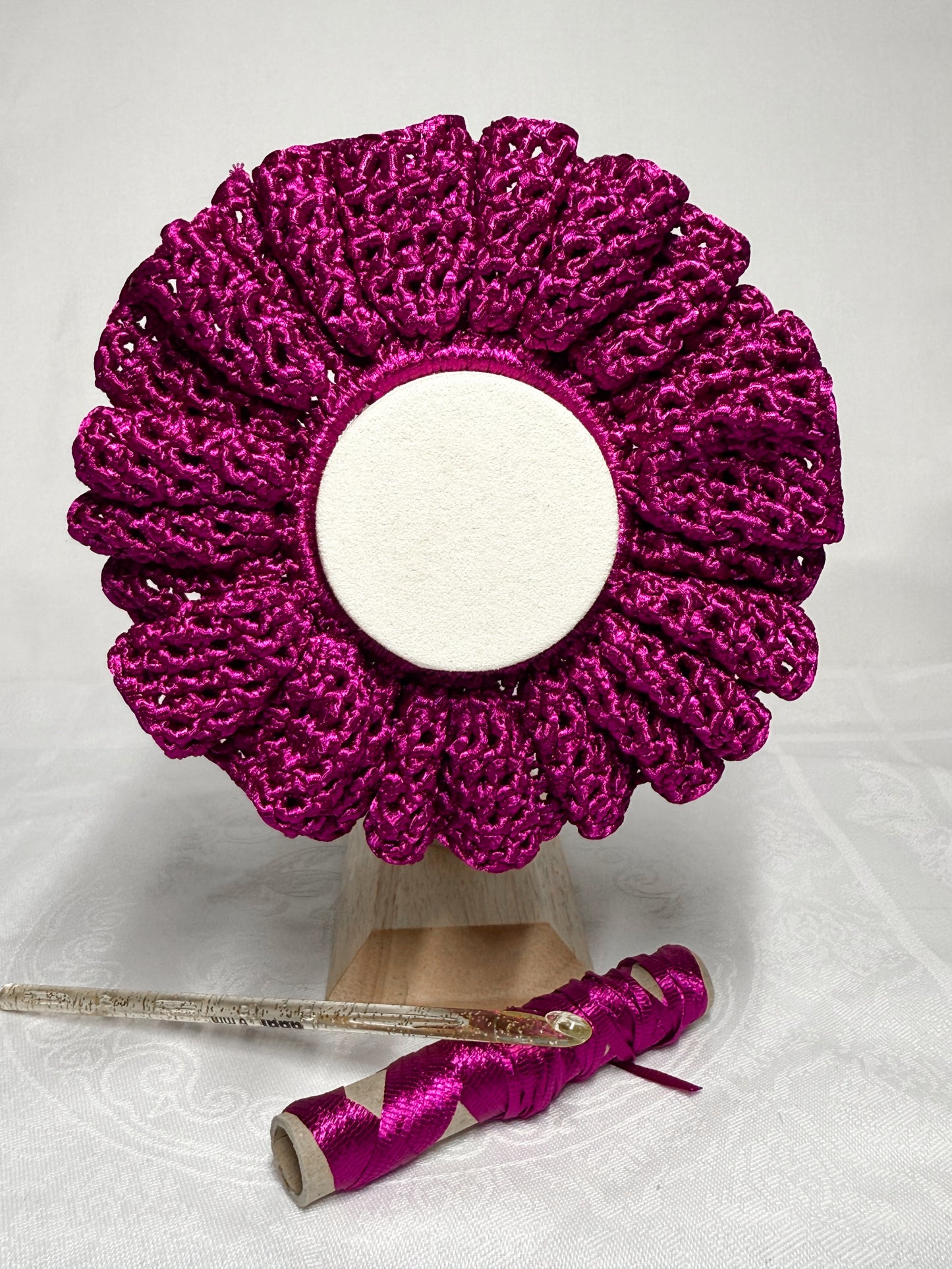 Chouchou Satin Bloom Rubis