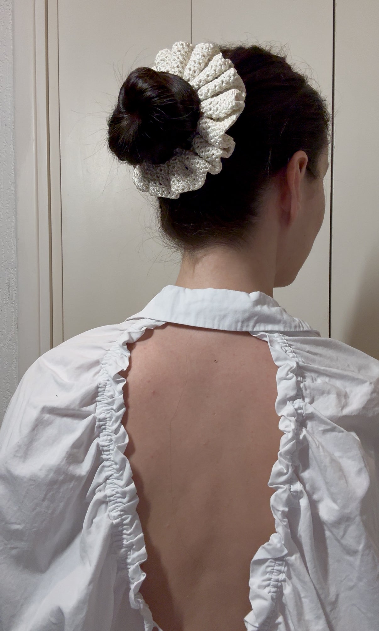 Chouchou Satin Bloom Amour de Nacre