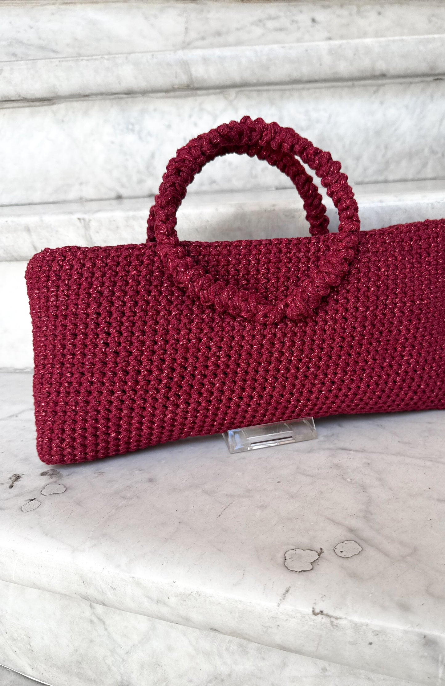 Sac à main Héra Vendôme - Rouge Baiser