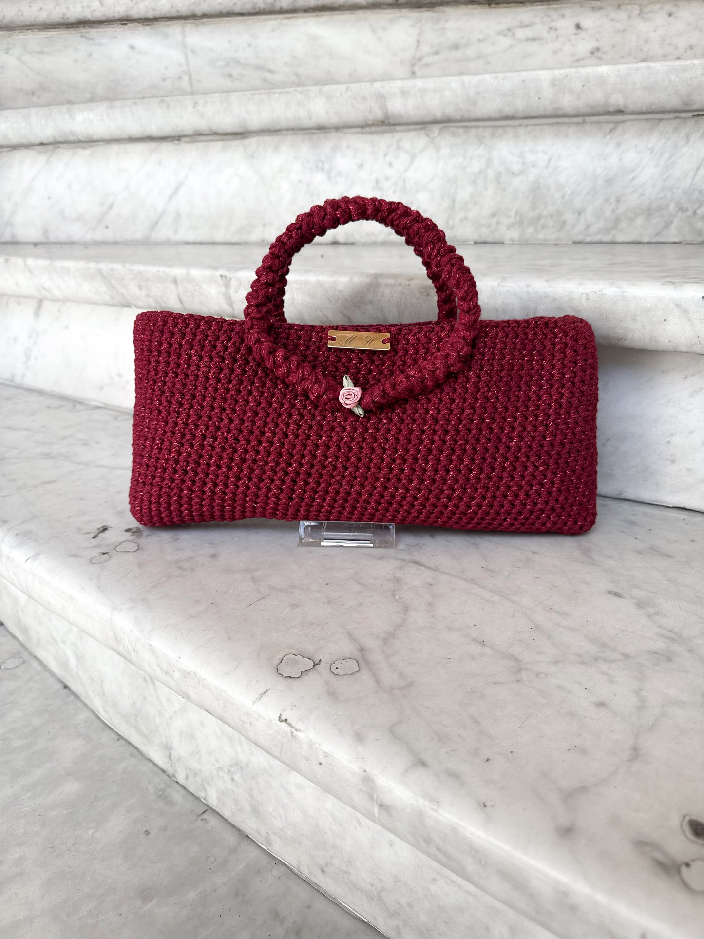 Sac à main Héra Vendôme - Rouge Baiser