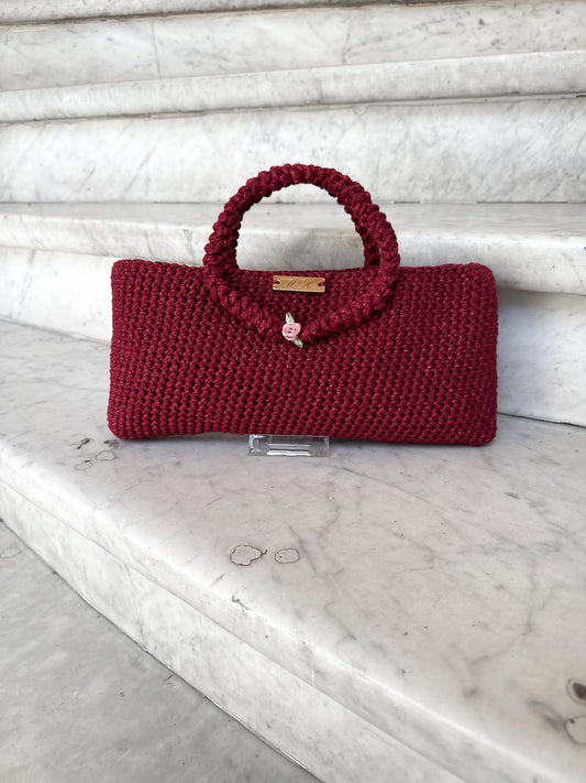 Sac à main Héra Vendôme - Rouge Baiser